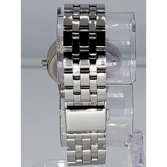 Bulova TFX Silver Tone Mother of Pearl Swarovski Crystals Women's Watch - Picture 8 of 10